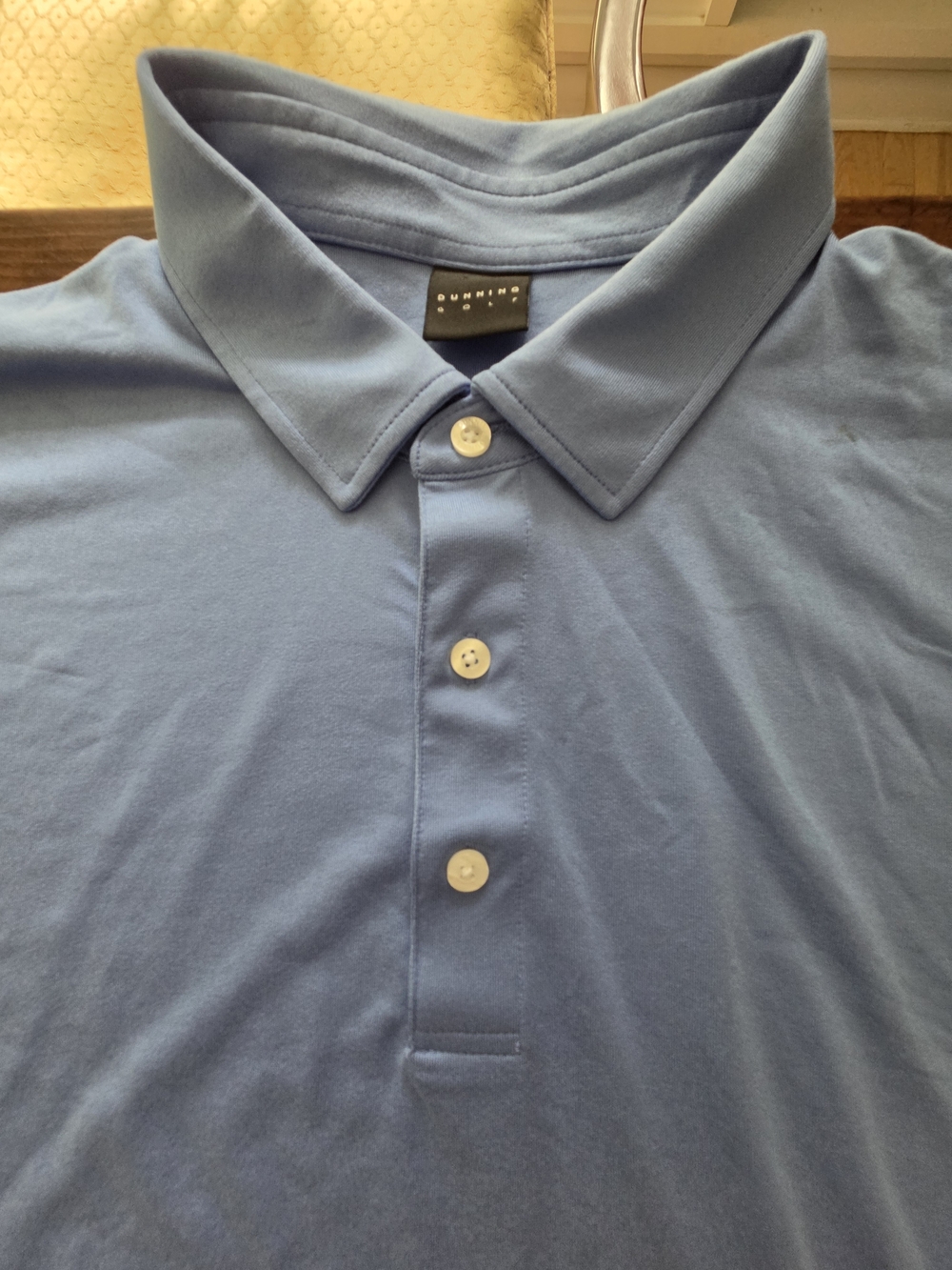 Dunning Blue Golf Polo Shirt, XL